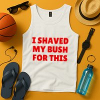 I Shaved My Bush For This Funny Pool Party Tank Top