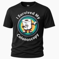 I Survived My Colonoscopy Survivor  Funny Hospital Patient  Cooling Performance Crew T-Shirt