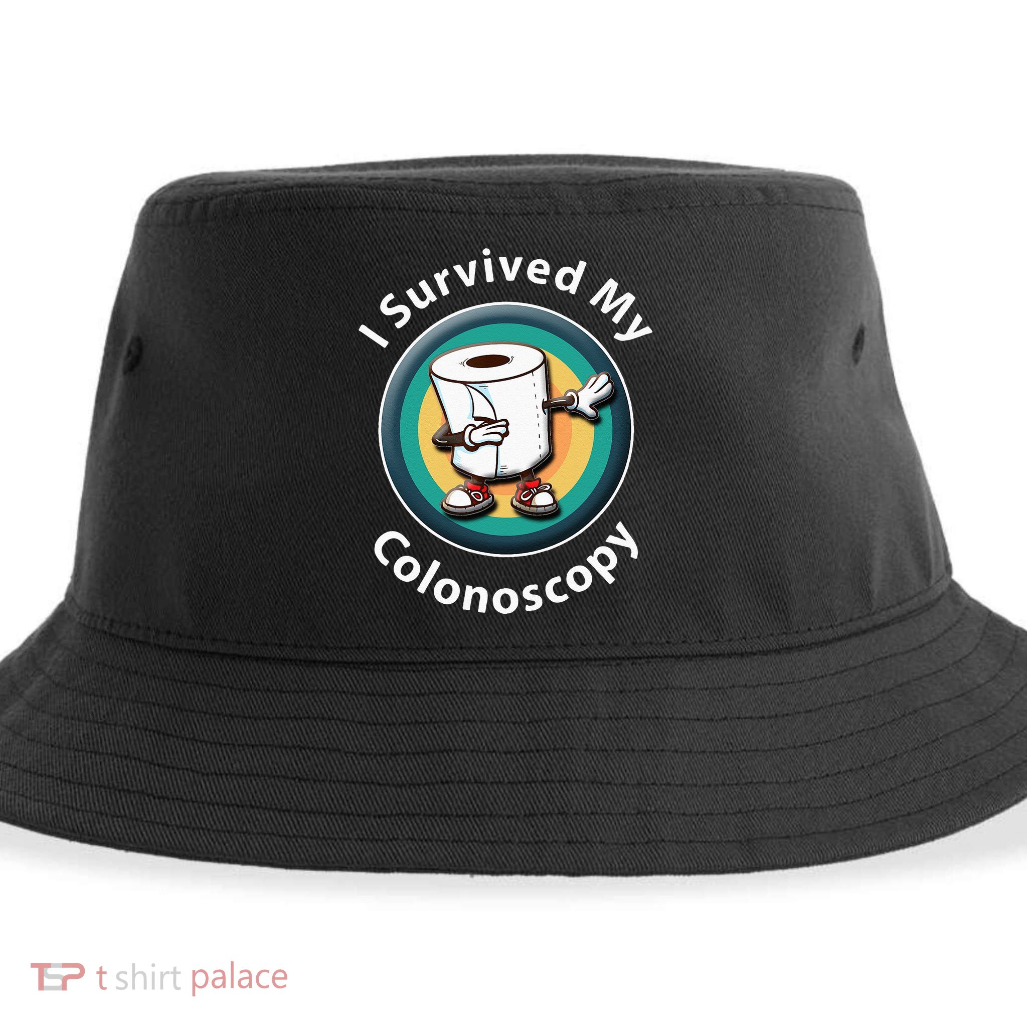 I Survived My Colonoscopy Survivor  Funny Hospital Patient  Sustainable Bucket Hat