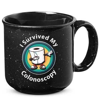 I Survived My Colonoscopy Survivor  Funny Hospital Patient  15oz Campfire Ceramic Mug