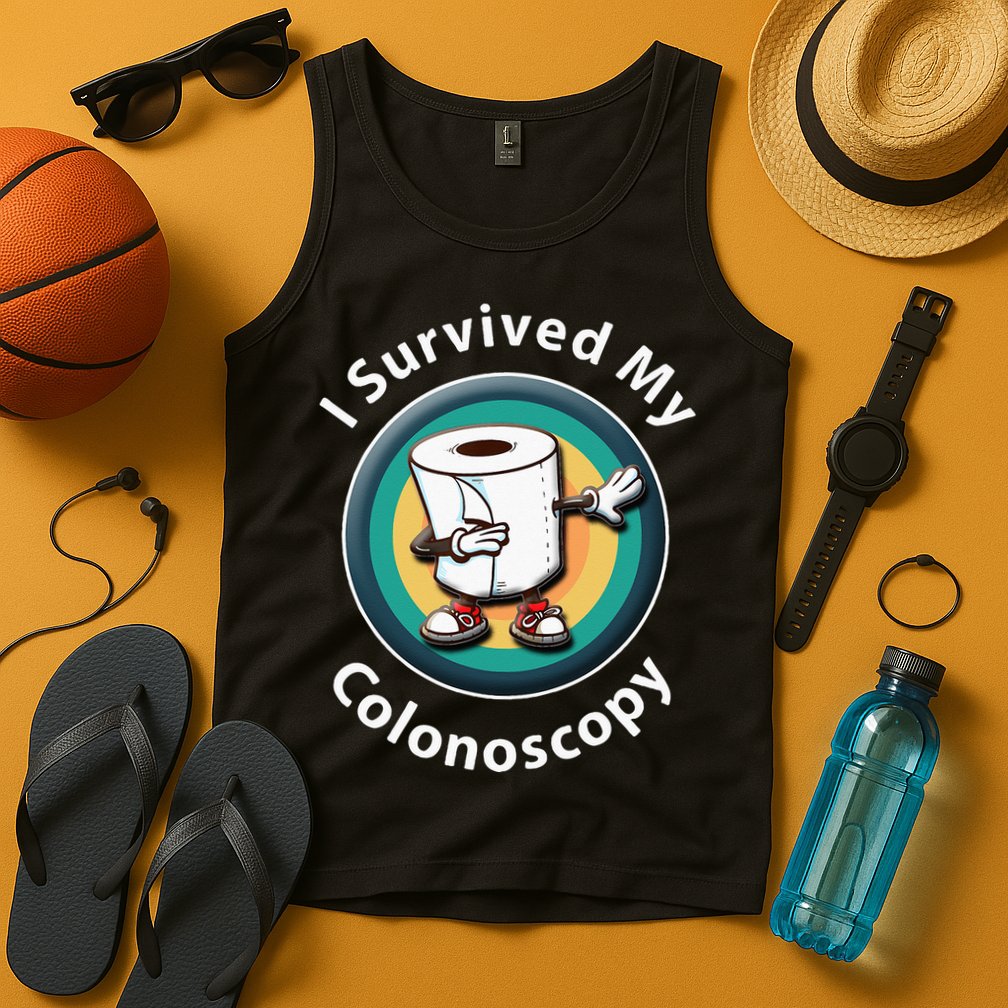 I Survived My Colonoscopy Survivor  Funny Hospital Patient  Tank Top