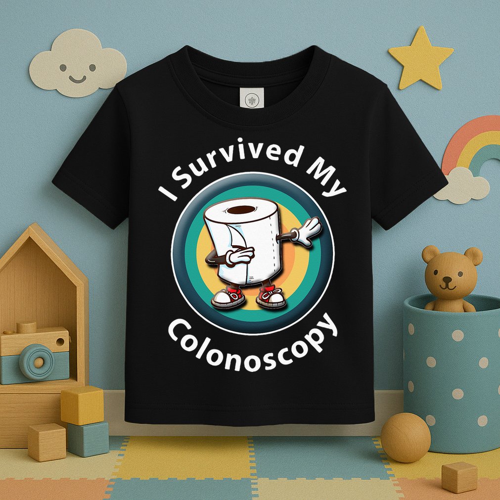 I Survived My Colonoscopy Survivor  Funny Hospital Patient  Toddler T-Shirt