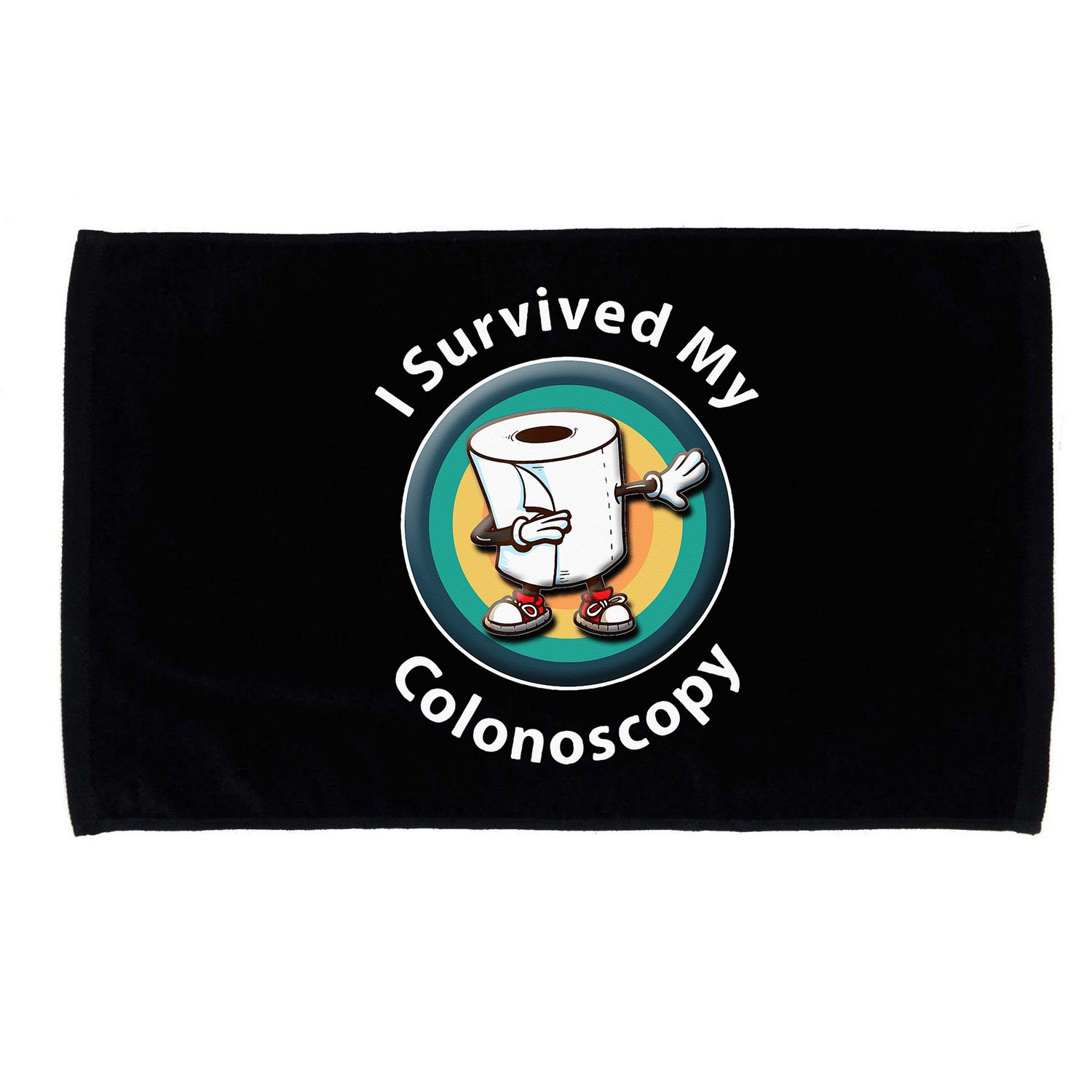 I Survived My Colonoscopy Survivor  Funny Hospital Patient  Microfiber Hand Towel