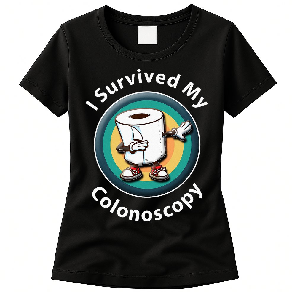 I Survived My Colonoscopy Survivor  Funny Hospital Patient  Womens T-Shirt
