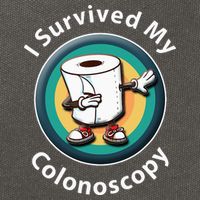 I Survived My Colonoscopy Survivor  Funny Hospital Patient  Cotton Canvas Backpack