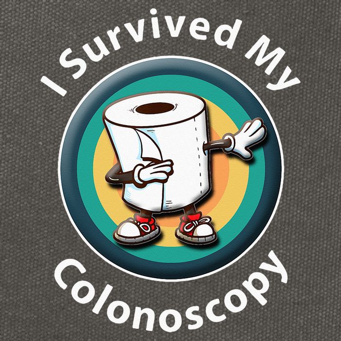 I Survived My Colonoscopy Survivor  Funny Hospital Patient  Cotton Canvas Backpack