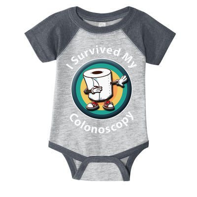 I Survived My Colonoscopy Survivor  Funny Hospital Patient  Infant Baby Jersey Bodysuit
