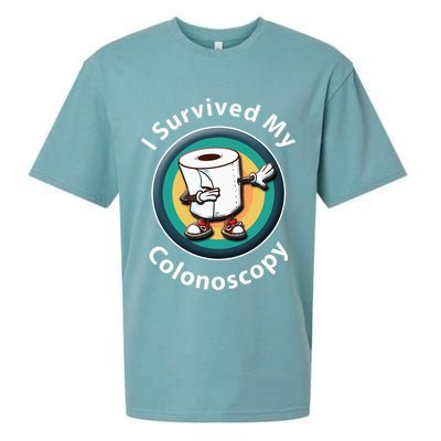 I Survived My Colonoscopy Survivor  Funny Hospital Patient  Sueded Cloud Jersey T-Shirt