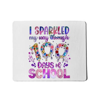 I Sparkled My Way Through 100 Days Of School Brighter Funny Mousepad