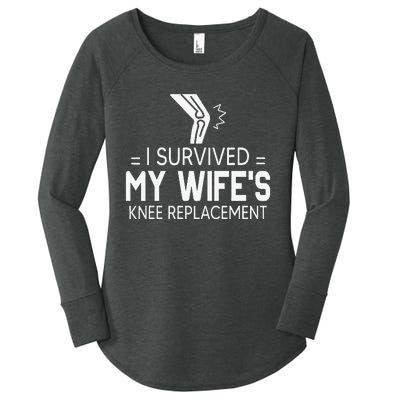 I Survived My Wife’S Knee Replacement Gift Women's Perfect Tri Tunic Long Sleeve Shirt