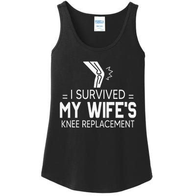 I Survived My Wife’S Knee Replacement Gift Ladies Essential Tank