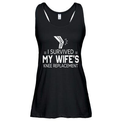 I Survived My Wife’S Knee Replacement Gift Ladies Essential Flowy Tank