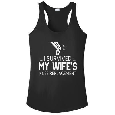 I Survived My Wife’S Knee Replacement Gift Ladies PosiCharge Competitor Racerback Tank