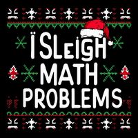 I Sleigh Math Problems Math Teacher Christmas Pajamas Xmas 16 in Basic Backpack