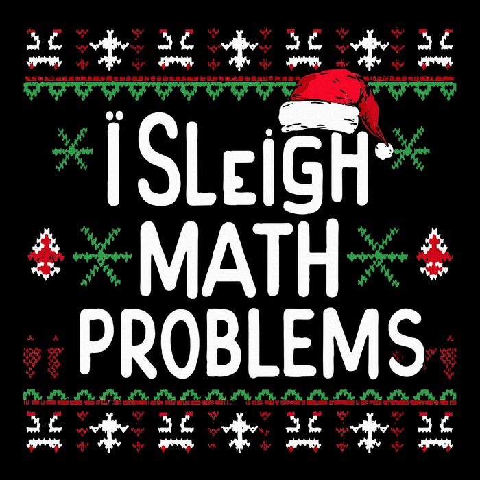I Sleigh Math Problems Math Teacher Christmas Pajamas Xmas 16 in Basic Backpack