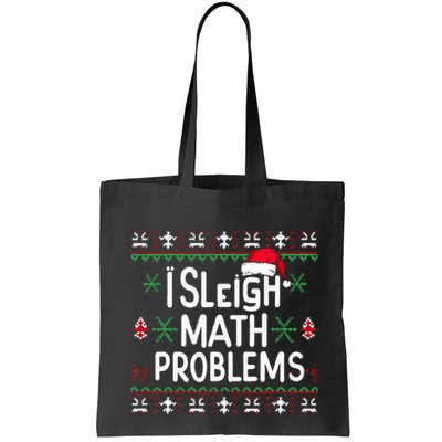 I Sleigh Math Problems Math Teacher Christmas Pajamas Xmas Bag