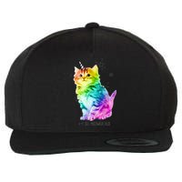 Im So Meowgical Unicorn Rainbow Best Cute Cat Wool Snapback Cap