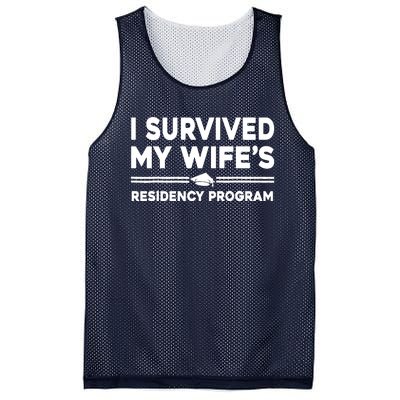 I Survived My Wifes Residency Program Medical Graduation Mesh Reversible Basketball Jersey Tank