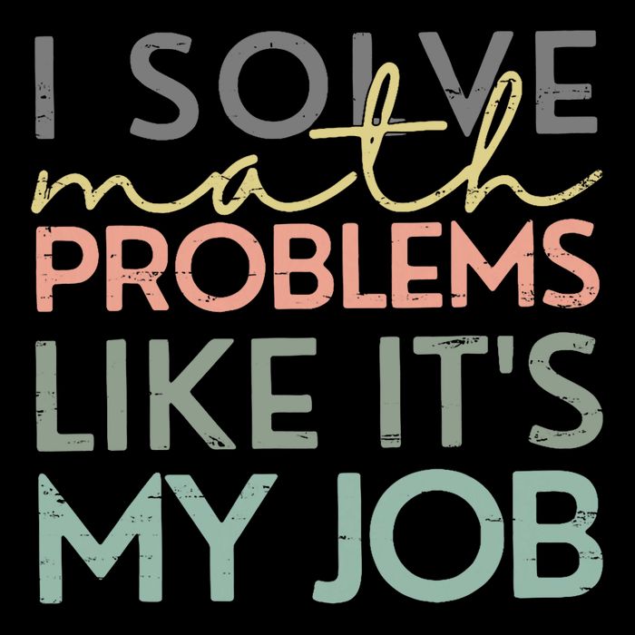 I Solve Math Problems Like ItS My Job Funny Back To School Cropped Pullover Crew