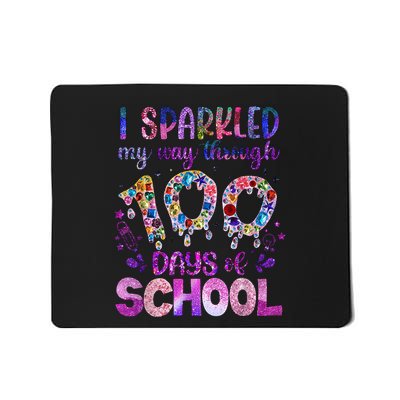 I Sparkled My Way Through 100 Days Of School Brighter Funny Mousepad