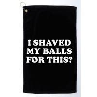 I Shaved My Balls For This Golf Towel