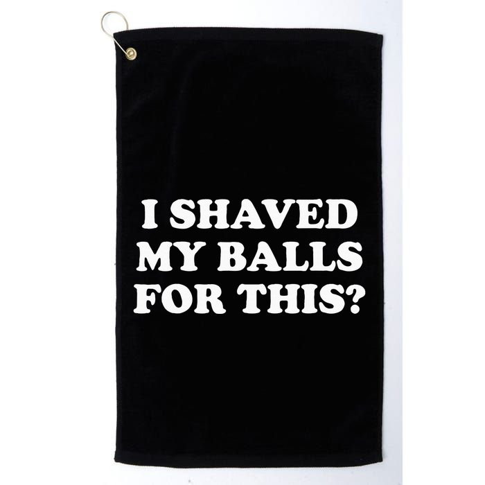 I Shaved My Balls For This Golf Towel