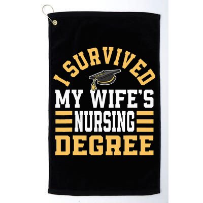 I Survived My Wife’s Nursing Degree CNA LPN Nurse Golf Towel