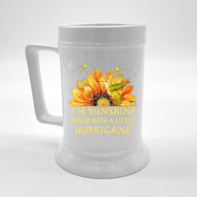 I'm Sunshine Mixed With A Little Hurricane Gift Beer Stein