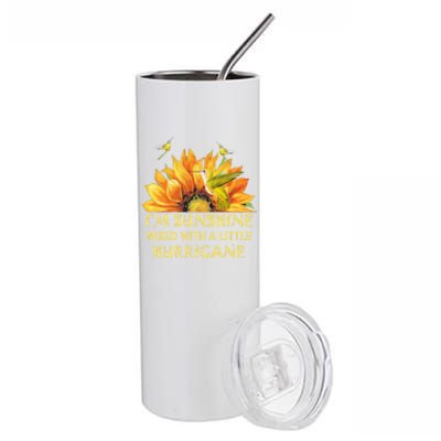 I'm Sunshine Mixed With A Little Hurricane Gift Stainless Steel Tumbler