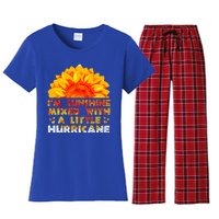 I'm Sunshine Mixed With Little Hurricane Gift Women's Flannel Pajama Set