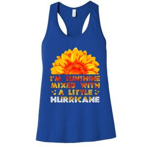 I'm Sunshine Mixed With Little Hurricane Gift Women's Racerback Tank