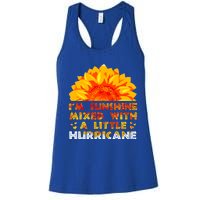 I'm Sunshine Mixed With Little Hurricane Gift Women's Racerback Tank