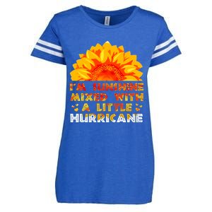 I'm Sunshine Mixed With Little Hurricane Gift Enza Ladies Jersey Football T-Shirt