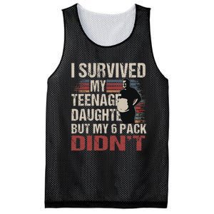 I Survived My Nage Daughter FatherS Day Funny Present Mesh Reversible Basketball Jersey Tank