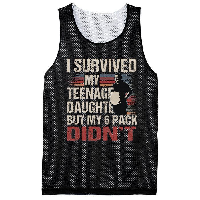 I Survived My Nage Daughter FatherS Day Funny Present Mesh Reversible Basketball Jersey Tank