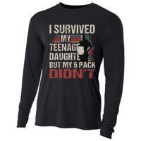 I Survived My Nage Daughter FatherS Day Funny Present Cooling Performance Long Sleeve Crew