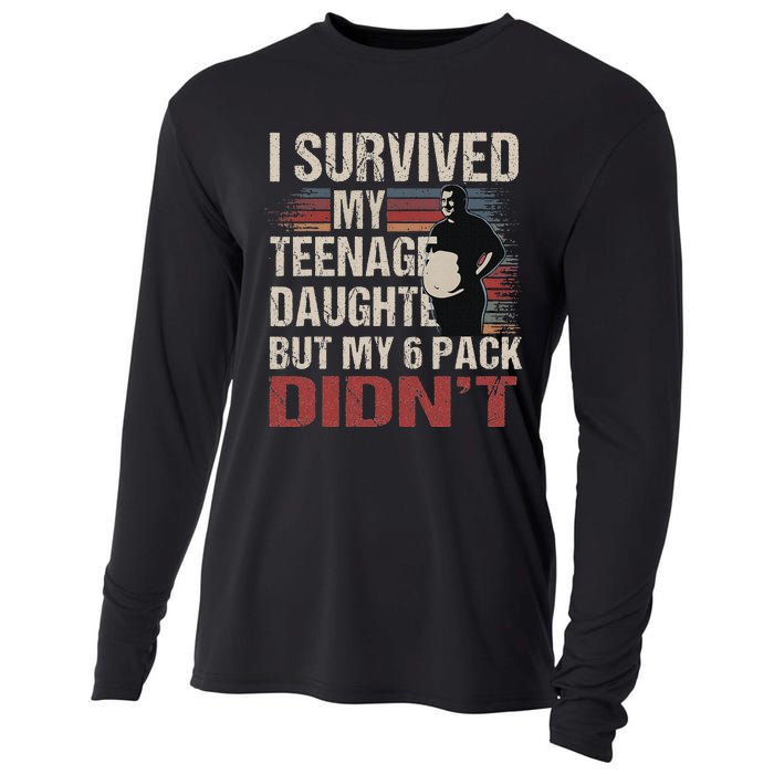 I Survived My Nage Daughter FatherS Day Funny Present Cooling Performance Long Sleeve Crew