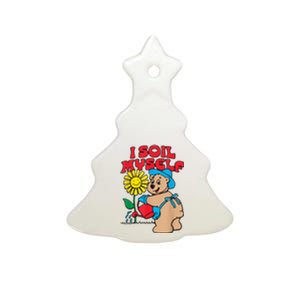 I Soil Myself Bear Ceramic Tree Ornament