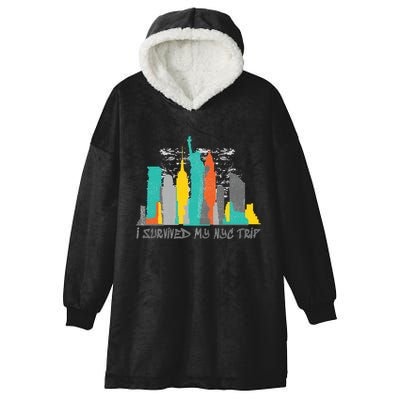 I Survived My Nyc Trip Hooded Wearable Blanket