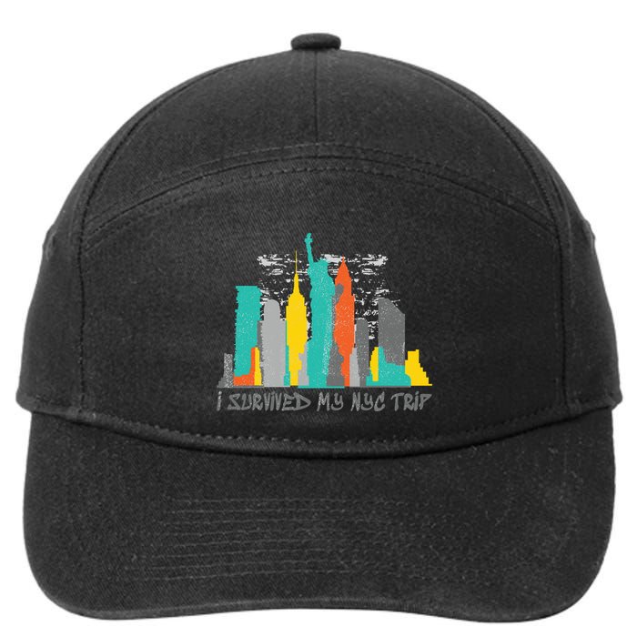 I Survived My Nyc Trip 7-Panel Snapback Hat