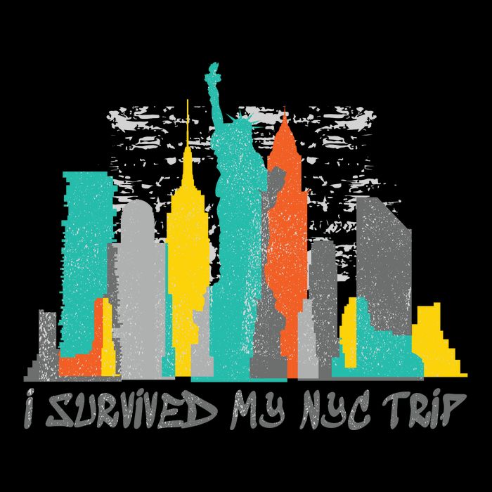 I Survived My Nyc Trip 7-Panel Snapback Hat