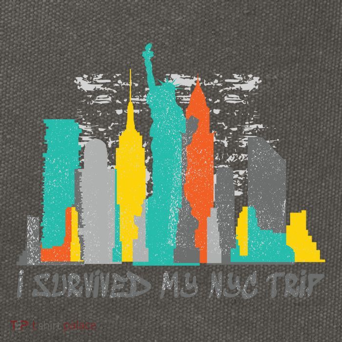 I Survived My Nyc Trip Cotton Canvas Backpack
