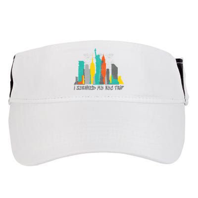 I Survived My Nyc Trip Adult Drive Performance Visor