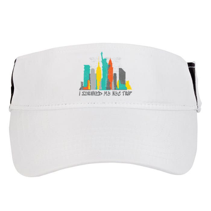 I Survived My Nyc Trip Adult Drive Performance Visor