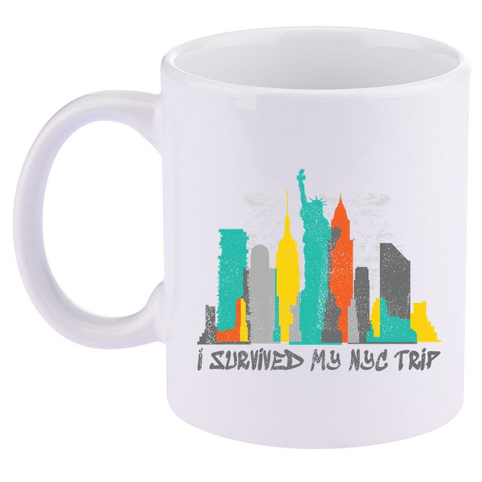 I Survived My Nyc Trip 11oz C Handle Ceramic Mug