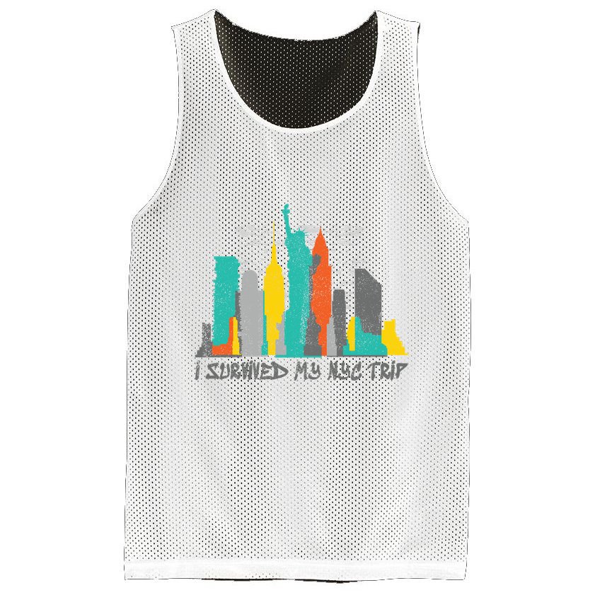 I Survived My Nyc Trip Mesh Reversible Basketball Jersey Tank