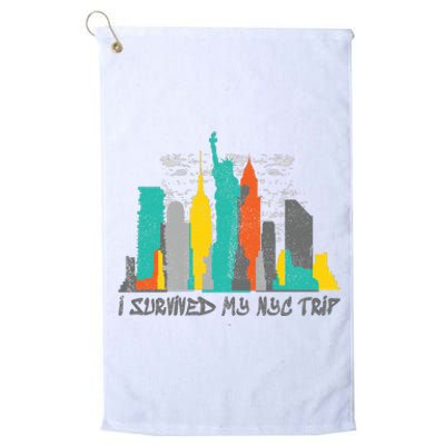 I Survived My Nyc Trip Platinum Collection Golf Towel