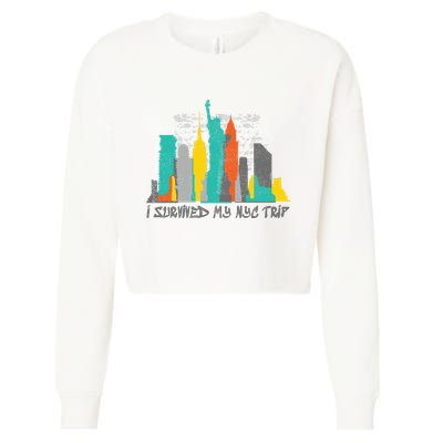 I Survived My Nyc Trip Cropped Pullover Crew