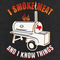 I Smoke Meat And I Know Things Funny BBQ Texas TX 15oz Campfire Ceramic Mug