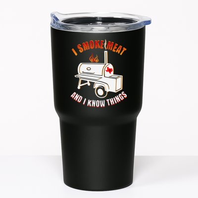 I Smoke Meat And I Know Things Funny BBQ Texas TX Tumbler